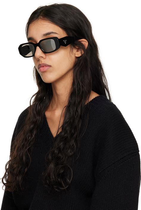 oversize prada sunglasses|Prada sunglasses reflective.